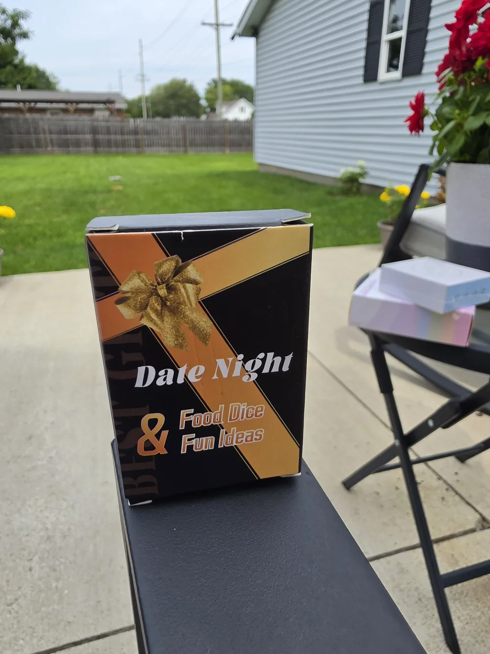 Amazon Date Night Food Dice & Fun Ideas - Black and Gold